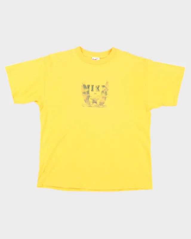 Y2K 00s Nike Yellow T-Shirt - XL sold by Rokit