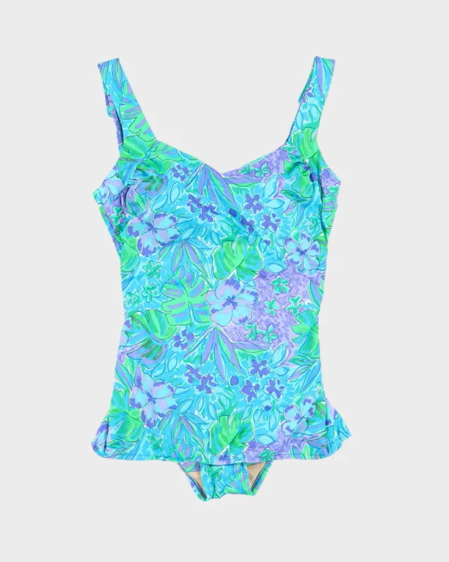 60s Maxine of Hollywood Floral Swimsuit - S sold by Rokit