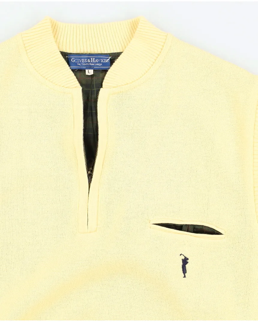 Gieves and Hawkes Yellow Golf Sweater Vest - L sold by Rokit product image thumbnail 3