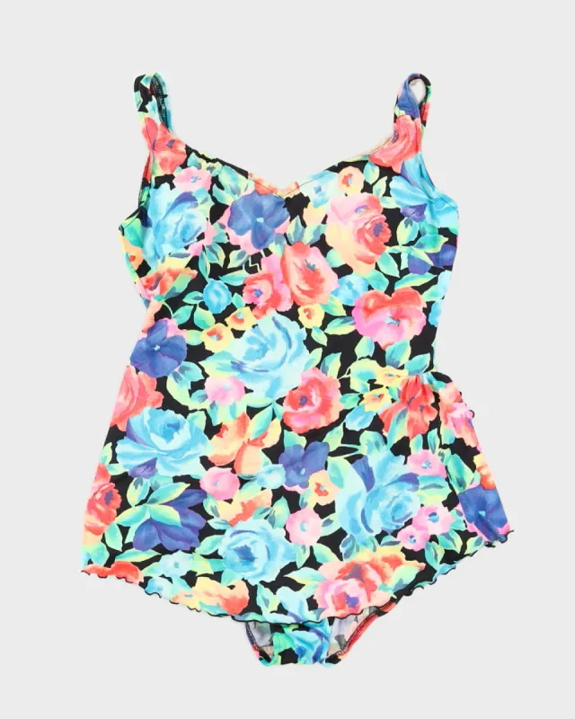 1960s Floral Vintage Swimsuit - L sold by Rokit