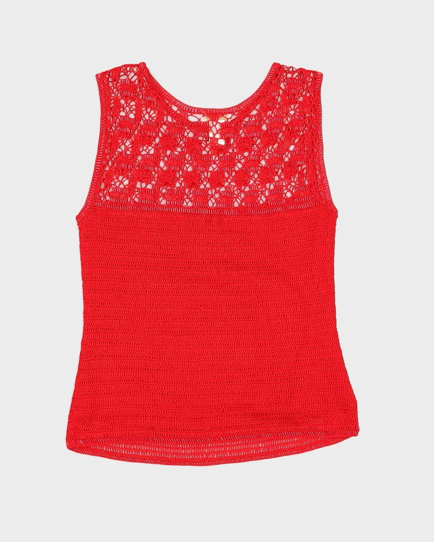 Y2K Crochet Beaded Cami Top - M sold by Rokit product image thumbnail 2