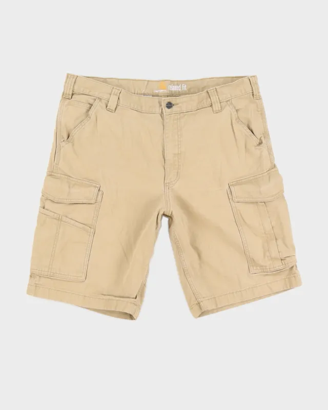 Carhartt Beige Relaxed Fit Cargo Shorts - W38 sold by Rokit