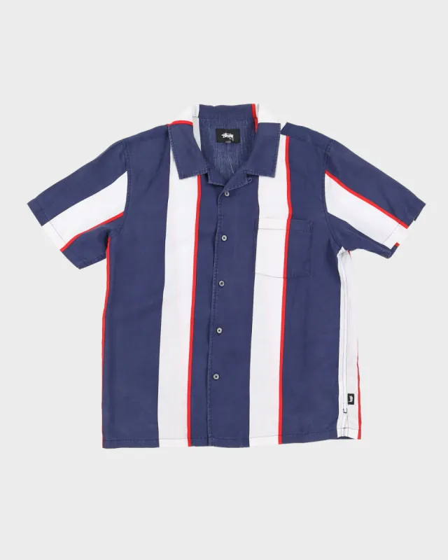 Stussy Striped Beach Style Shirt - S sold by Rokit