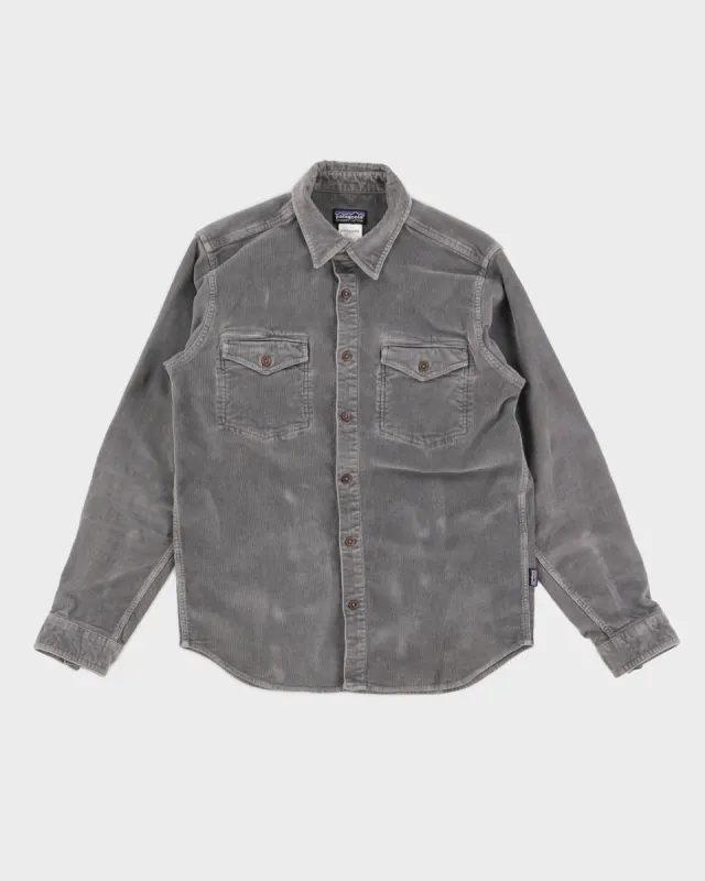 Patagonia Heavy Weight Grey Corduroy Long Sleeved Shirt - S sold by Rokit