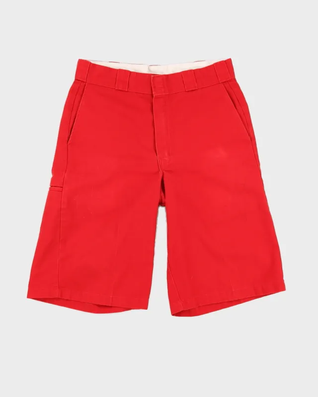 Dickies Red Loose Fit Shorts - W32 sold by Rokit