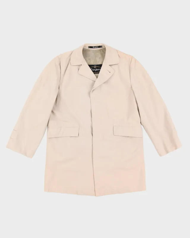 Vintage Croydon Beige Coat - S sold by Rokit
