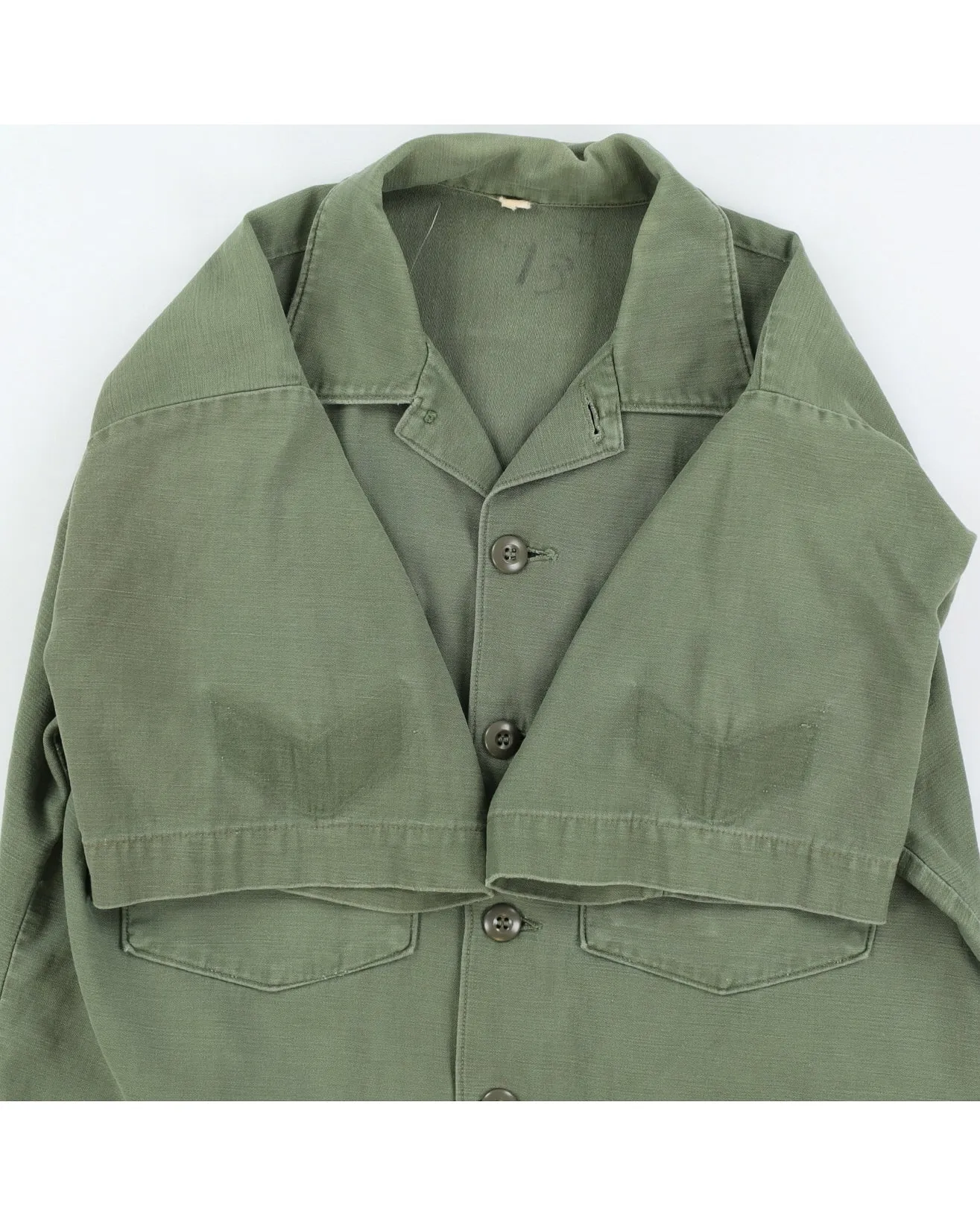 60s Vintage US Army OG-107 Shirt - L sold by Rokit product image thumbnail 4