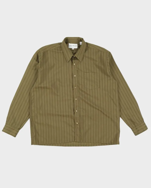 Vintage Green Striped Shirt - XL sold by Rokit