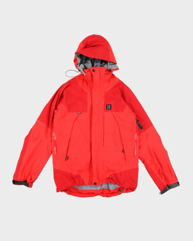 Haglofs Red Gore-Tex Hooded Anorak Jacket - S sold by Rokit