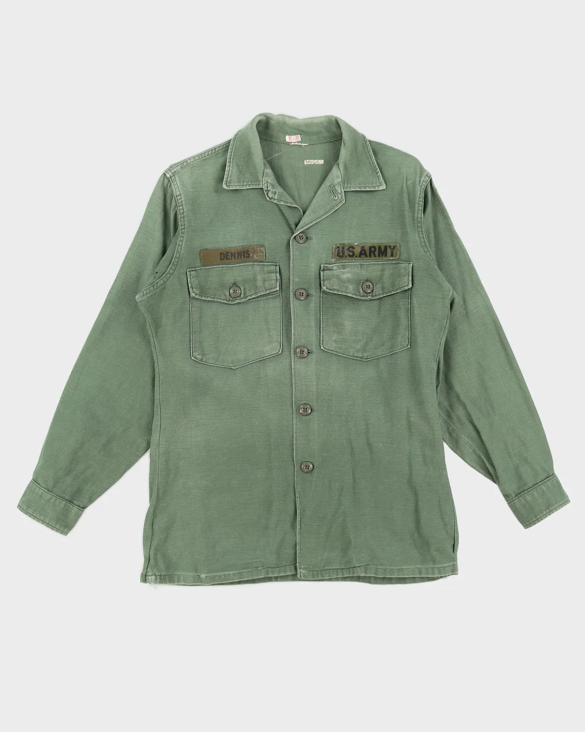 60s Vintage US Army OG-107 Shirt - M sold by Rokit