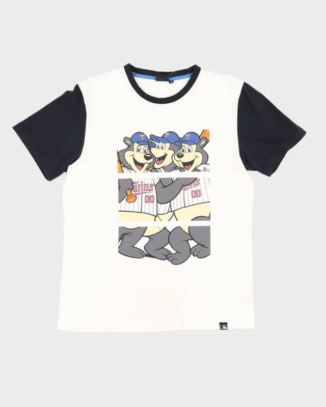 00s MLB Minnesota Twins Bear White Single Stitch - S sold by Rokit