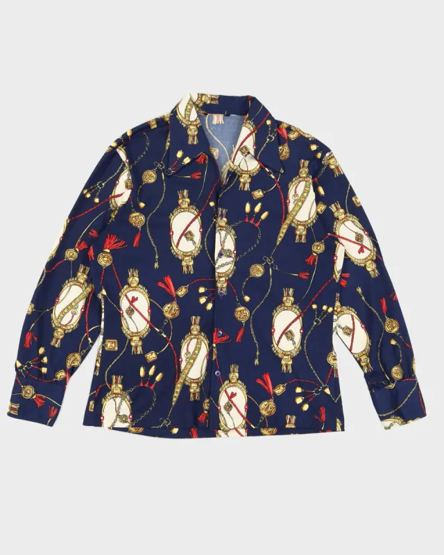 Vintage 1990s Pattern Men's Button-up Shirt - S sold by Rokit