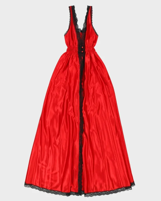Red Long Lingerie Dress - XXS sold by Rokit