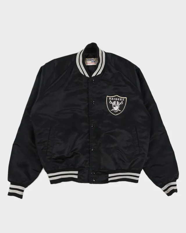 Vintage 90s NFL Oakland Raiders Black Bomber Jacket - M sold by Rokit