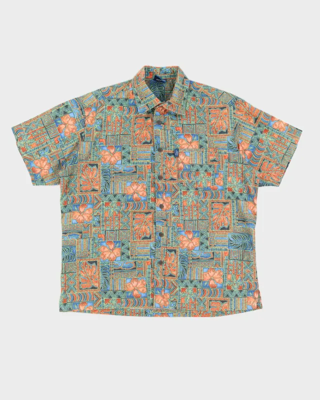 Orange And Green Patterned Shirt - XXL sold by Rokit