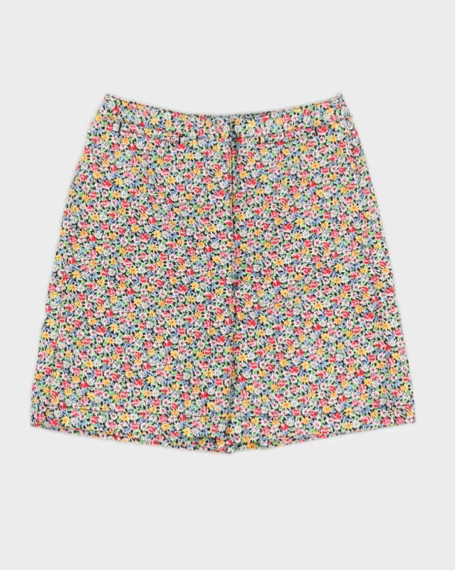 Liz Claiborne Floral Patterned Shorts Skirt - S sold by Rokit