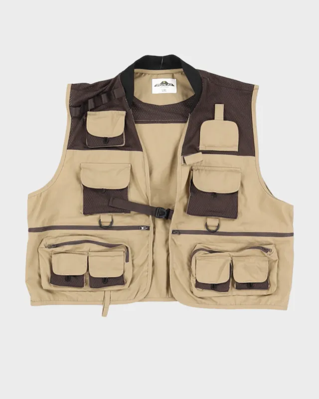 Podium Beige Utility Gilet - L sold by Rokit