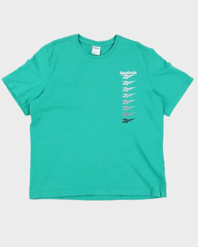 Reebok Men's Green Logo T-Shirt - XL sold by Rokit