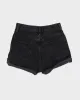 AGOLDE Black Denim Cuffed Shorts - W24 sold by Rokit