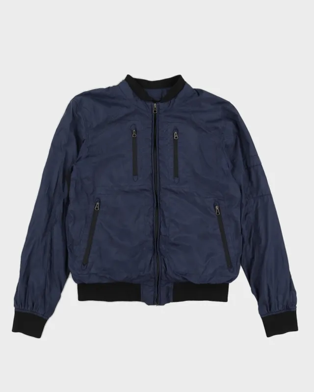 Navy DKNY Bomber Jacket - M sold by Rokit