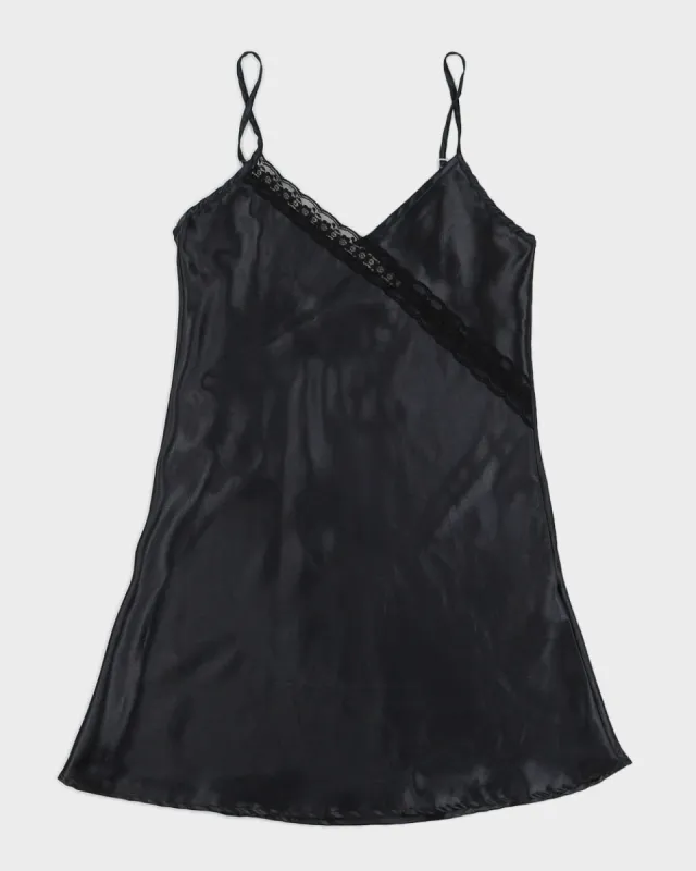 Black Lingerie Slip Dress - XS sold by Rokit