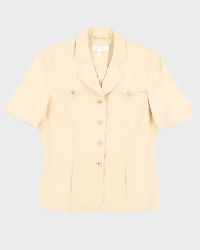 Vintage 00s Escada Beige Blouse - S/M sold by Rokit