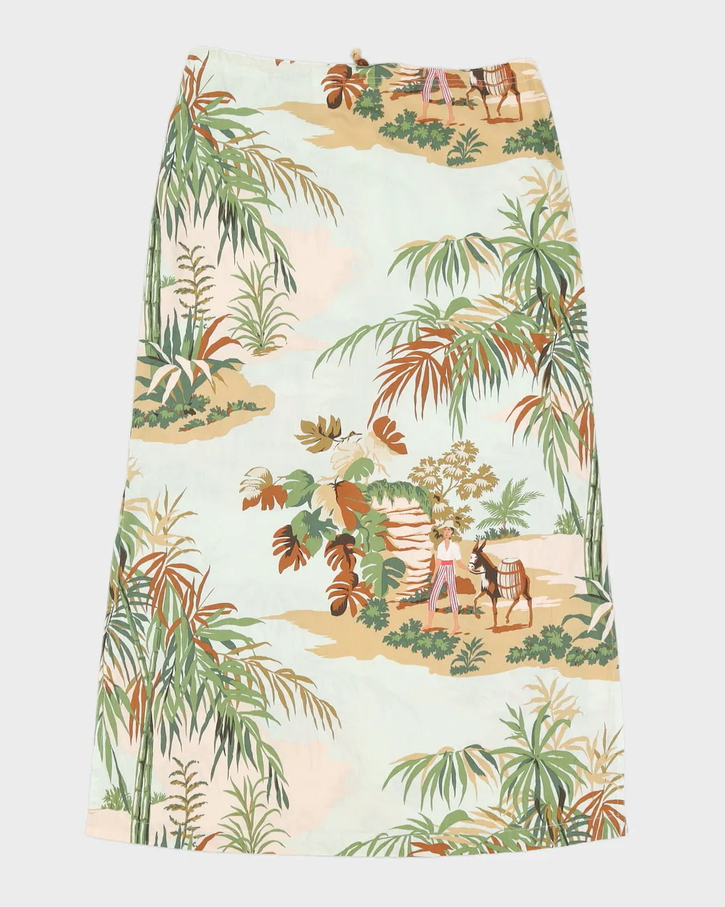 Leaf Print Low-Waisted Summer Skirt - XS sold by Rokit product image thumbnail 2