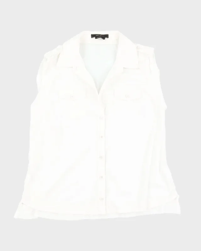 White BCBG Max Azria Casual Shirt - L sold by Rokit