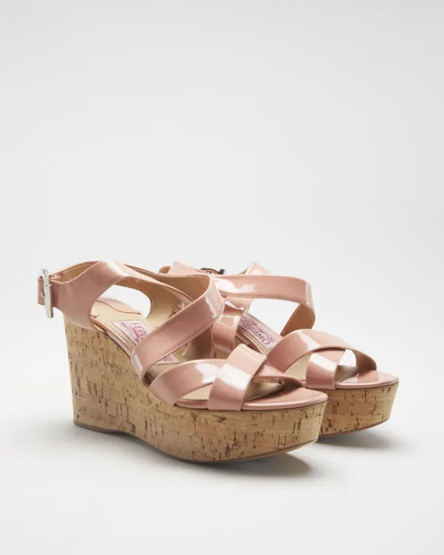 Pink Salvatore Ferragamo Wedge Heels - UK 2.5 sold by Rokit