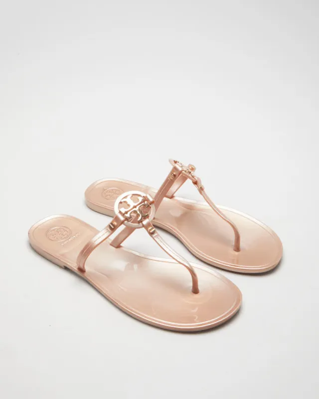Rose Gold Tory Burch Flip Flops - UK 4.5 sold by Rokit