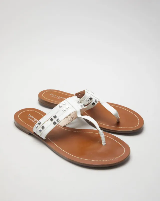 White Kate Spade Flip Flop Sandals - UK 6.5 sold by Rokit