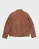 Vintage 00s Danier Brown Leather Zip Up Jacket - L sold by Rokit