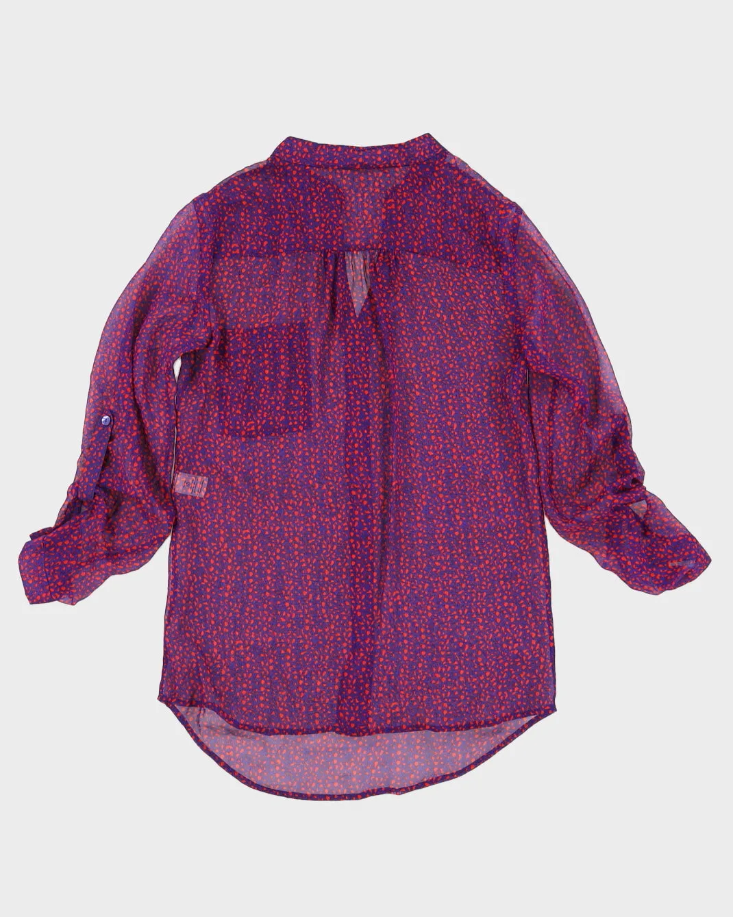Diane Von Furstenberg Purple Silk Blouse - S sold by Rokit product image thumbnail 2