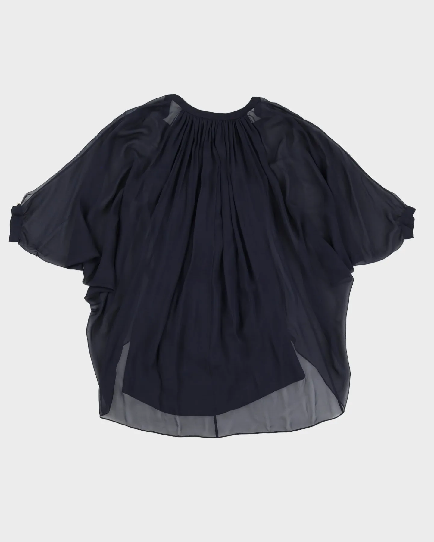 Diane Von Furstenberg Navy Silk Tunic - XS/S sold by Rokit product image thumbnail 2