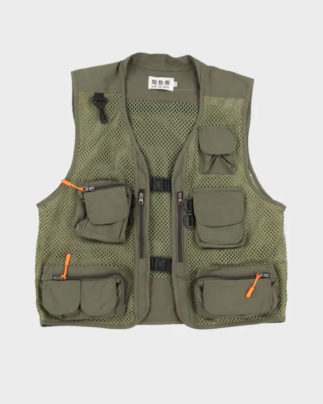 Green Utility Gilet - L made by Rokit