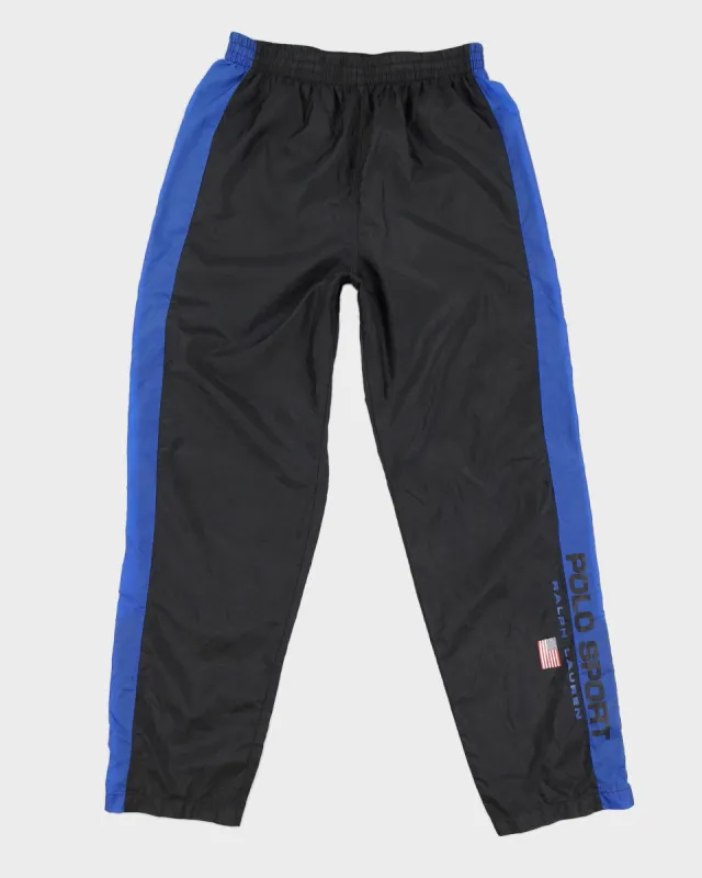 Polo Sport Ralph Lauren Black / Blue Tracksuit Bottoms - W34 L32 made by Ralph Lauren
