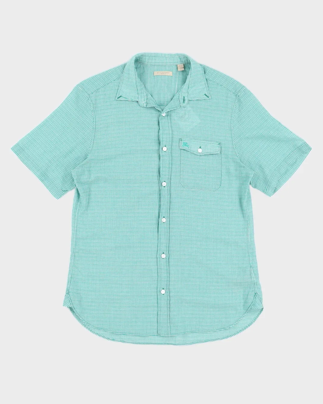 Burberry Brit Men's Green Gingham Shirt - M sold by Rokit