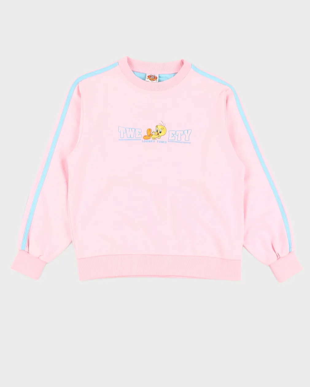 Y2K 00s Looney Tunes Pink Tweety Bird Sweatshirt - XS/S sold by Rokit
