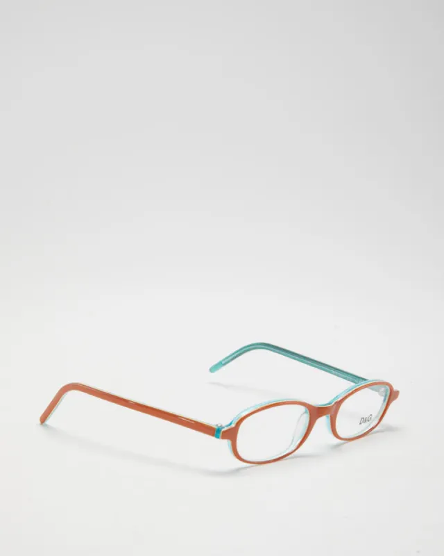 Y2K 00s Dolce & Gabbana Orange Eyeglasses - O/S sold by Rokit