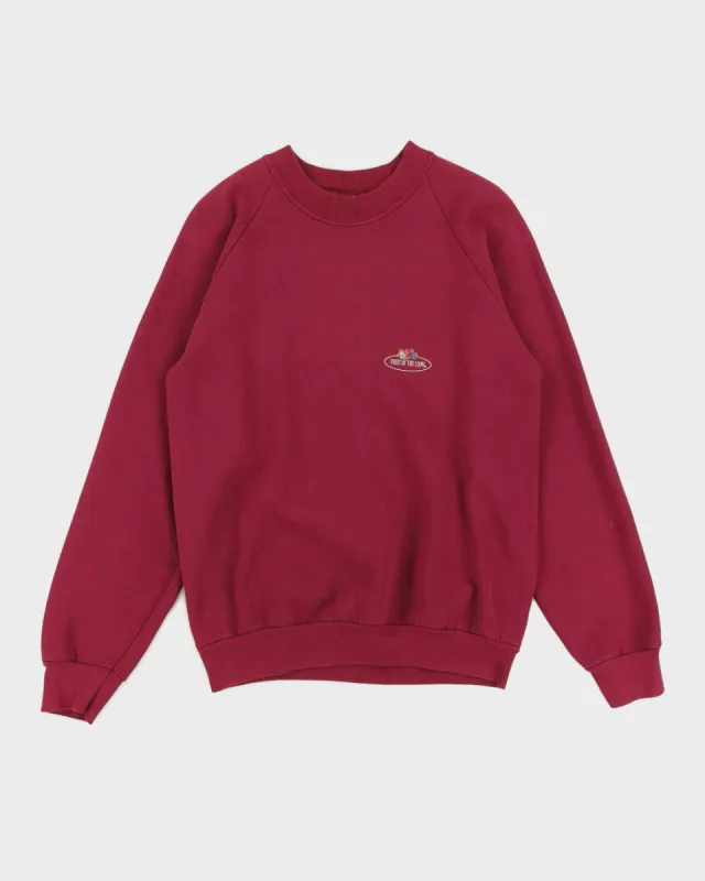 Vintage 90s Fruit Of The Loom Sweatshirt - S made by Fruit of the Loom