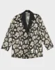 Black And Gold Lame Blazer Jacket - M sold by Rokit