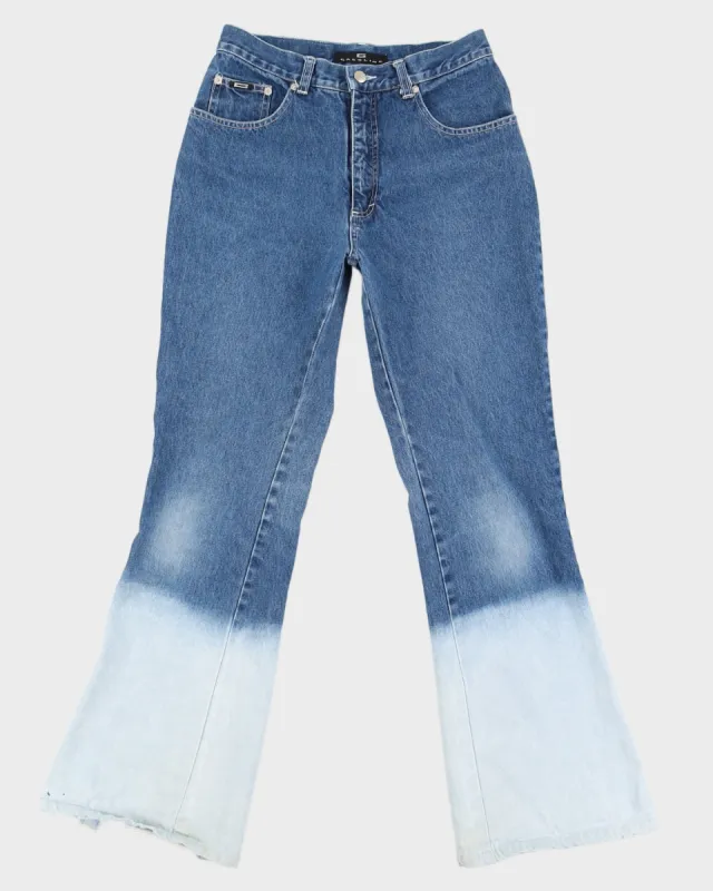 Y2K 00s Gasoline Ombre Denim High Waist Flare Jeans - W29 L31 sold by Rokit