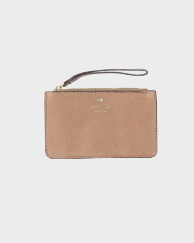 Kate Spade Brown Leather Purse - O/S made by Kate Spade