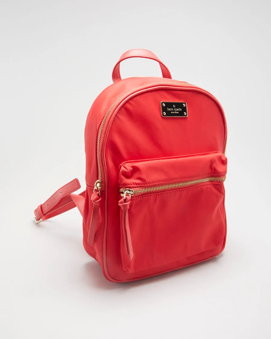 Kate Spade Red Nylon Backpack - O/S sold by Rokit