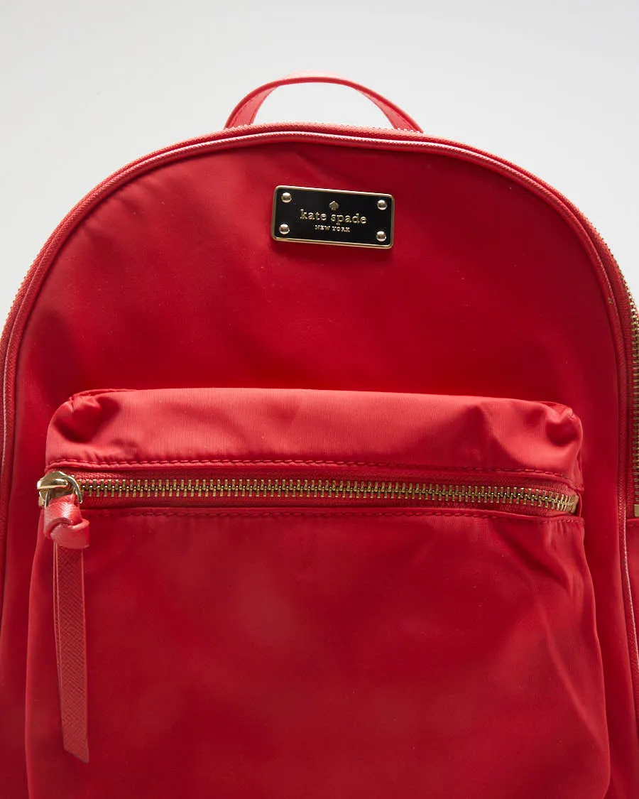 Kate Spade Red Nylon Backpack - O/S sold by Rokit product image thumbnail 2