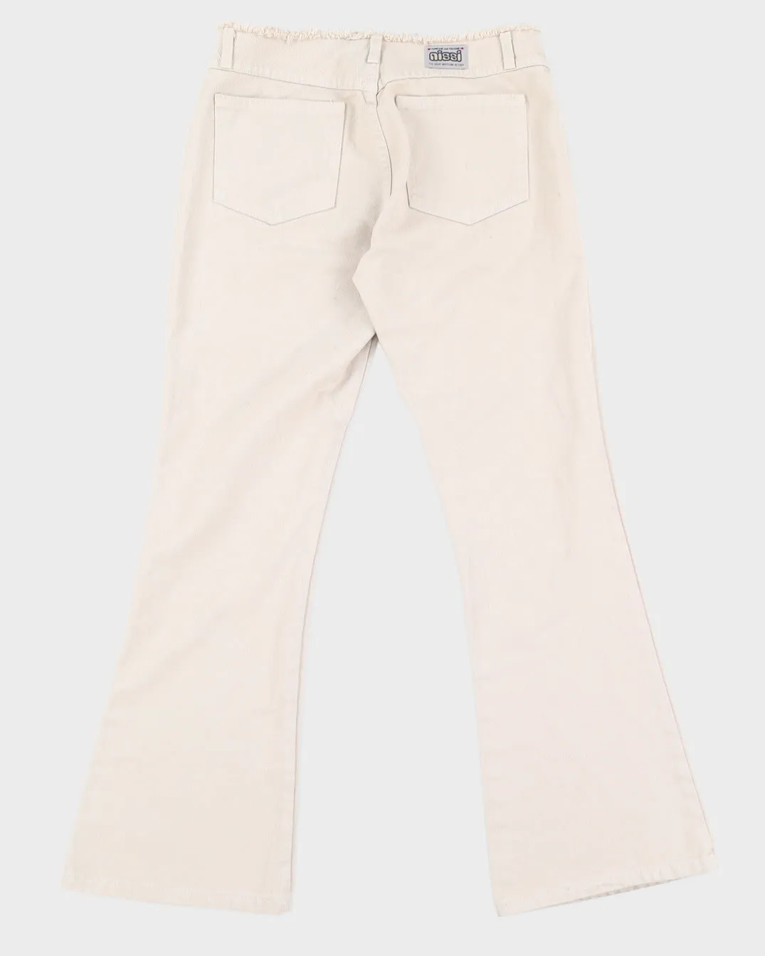 Y2K 00s Nissi Beige Low Rise Flare Jeans - W30 L30 sold by Rokit product image thumbnail 2