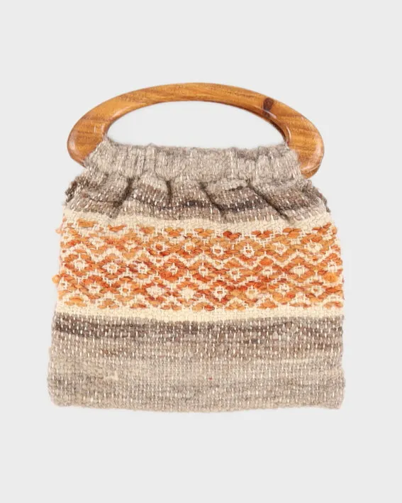 Vintage 1950s Handmade Wool Bag sold by Rokit product image thumbnail 2