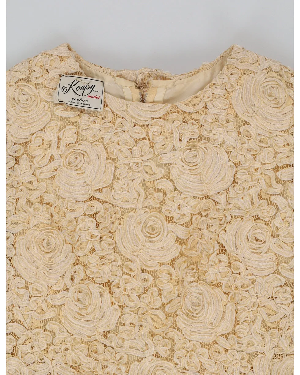 Vintage 1950s Floral Evening Dress - S sold by Rokit product image thumbnail 3