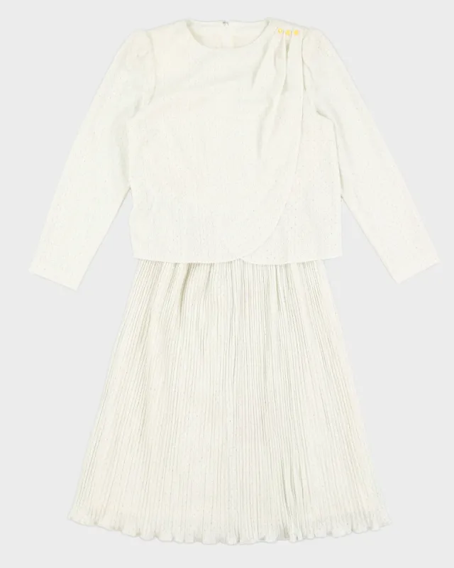 Vintage 70s High Neck Midi Dress - S sold by Rokit