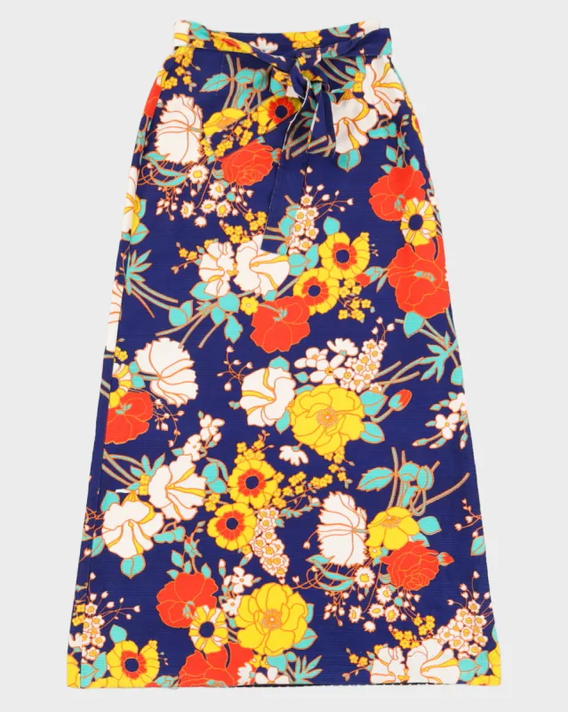 Vintage 60s Madison Floral Midi Skirt With Belt - XS sold by Rokit